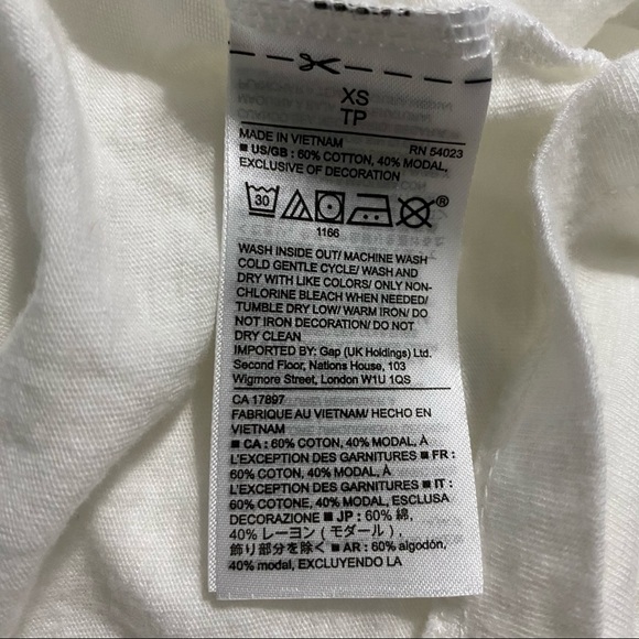 Gap White Beige Woven Shoulder Tank Top - Picture 5 of 5